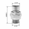 QWORK® Shower Connector Ball , Shower Head Connector Swivel Ball Adapter , Adjustable Shower Arm Extension , Shower Head Adapter