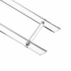 LIKENOW Furniture Acrylic Folding Tray Table, Side End Table,Clear,Modern,19x13 inch,23 inch High