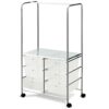 DINGZZ 6 Drawer Rolling Storage Cart Hanging Bar Office Dining Room Kitchen Handle Dining Cart (Color : black-Blue Exorcist1, Size : 1pcs)