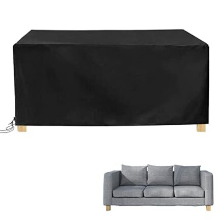 Kaket Garden Furniture Covers Waterproof 125*63*74cm Rectangular/Square Patio Chair Table Covers Dust-proof Anti-UV Updated 420D Oxford Fabric Ra