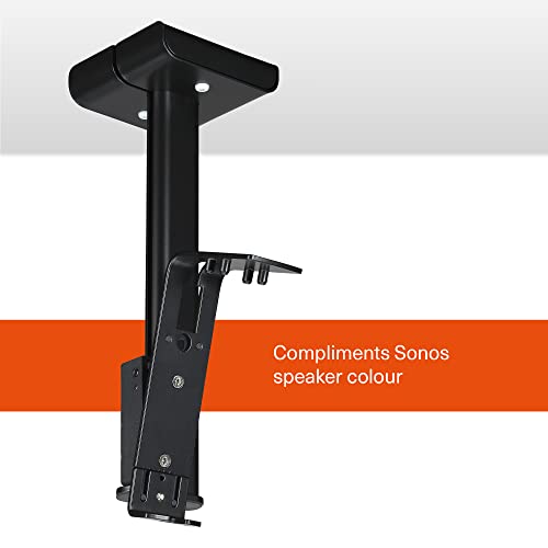 Mountson - Ceiling Mount for Sonos One, One SL and Play:1 (Black)