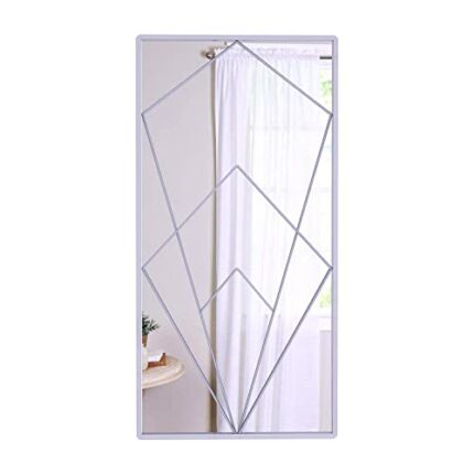 WONSTART Rectangular Wall Mirror Mounted Decorative Long Hanging,Metal Frame Wall Mirrors for Living Room or Bedroom、Entrance