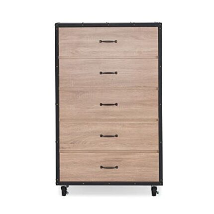 N/A Chest In Weathered Light Oak Chest Of Drawers Suitable For Bedroom Living Room