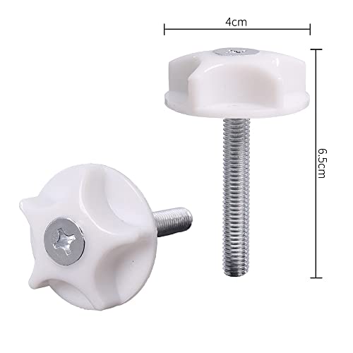DBOO Headboard Bolts M8 4 Pcs Headboard Fixings Headboard Screws with Fitted Washer Fixings Strong Hold Bed Headboard Bolts Fittings Competible w