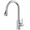 DAYONE Kitchen Mixer Tap with Pull Out Spray, Stainless Steel Sink Taps Mixer for Kitchen Single Lever, High Arc 360° Swivel 3 Spray Modes Kitche