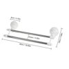 HIGOH Towel Racks, Towel Rail for Bathroom,Self-Adhesive Towel Holder Rack,Wall Mounted Towel Hanger,Bathroom Towel Bar with Suction Cup Bathroom