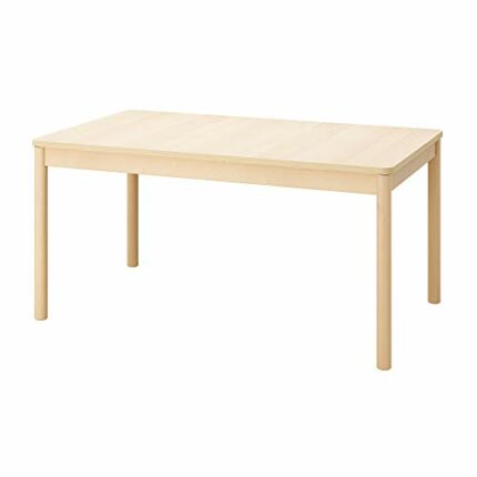 Ikea RÖNNINGE extendable table, 155/210x90x75 cm, birch