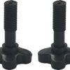 2PCS Plastic Fixing Screw Black M12 for Garden Swing Canopy Frame