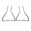 Abcsea 24 cm Wine Glass Holder Rack, Chrome Wine Glass Holders Hanging Under Shelf, 1 Piece (2 Rows)