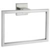 Hand Towel Holder Brushed Gold, Angle Simple SUS304 Stainless Steel Square Towel Ring, Bathroom Towel Hanger for Wall, 7.09-Inch
