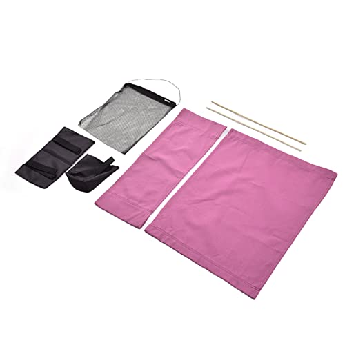 Fdit Canvas Chair Chair, Durable Director Chair Cover Stable For Home (Rose Red)