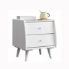 SDFGH All Solid Wood Bedside Table Simple Nordic Style Bedroom Locker ，Mini Small Multifunctional Bedside Cabinet Simple