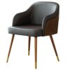 Kitchen Dining Room Furniture Chairs Kitchen Dining Chairs Modern Microfiber Leather Living Room Chairs with Soft Padded Seat Beech Wooden Legs+M
