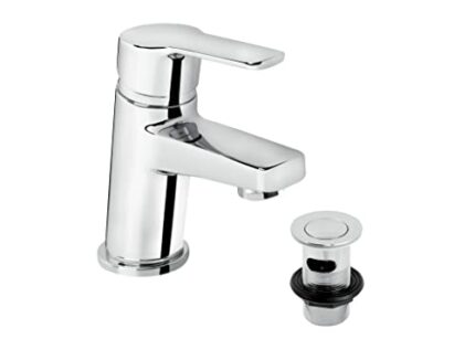 Bristan PS2 BAS C Pisa 2 Basin Mixer with Clicker Waste, Chrome