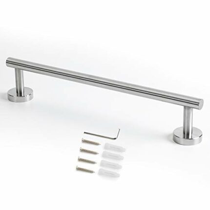 HXcomet 16inch Towel Rail Wall Mounted, Towel Stands, Towel Holder Screw Mounting Small Towel Rail for Bathroom and Kitchen SUS 304 Stainless Ste