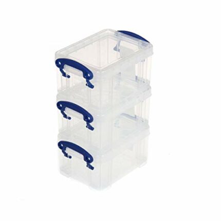 Really Useful Box 0.3 Litres Pack of 3 Assorted - Color: Clear