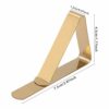 12 Pcs Picnic Tablecloth Clips,Stainless Steel Adjustable Outdoor Table Cloth Holder Table Cover Clips Clamps(Gold,Multi-color And Black)