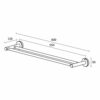 Tiger Urban Towel Rail Double, Black, 60 x 5x12 cm