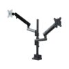 StarTech.com Desk Mount Dual Monitor Arm - Full Motion Monitor Mount for 2x VESA Displays up to 32" (17lb/8kg) - Vertical Stackable Arms - Height