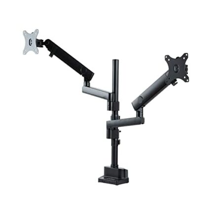 StarTech.com Desk Mount Dual Monitor Arm - Full Motion Monitor Mount for 2x VESA Displays up to 32" (17lb/8kg) - Vertical Stackable Arms - Height