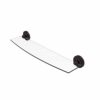 Allied Brass R-33/18-BBR R 33 Regal Collection Inch Glass Shelf, 18 Inch, Brushed Bronze