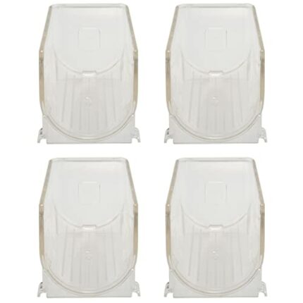 Hacbop 4Pack Refrigerator Organizer Rack Stackable Wine Holder Bottles Display Shelf Fridge Kitchen