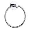 Hoomtaook Towel Holder Towel Ring Nail Free, Stainless Steel, Bathroom Accessories No Damage Adhesive Wall Mouted, Rustproof, Chrome Plated