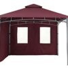tepro Side Panel Set for Lehua Gazebo and Waya Gazebo Burgundy 2 Side Panels