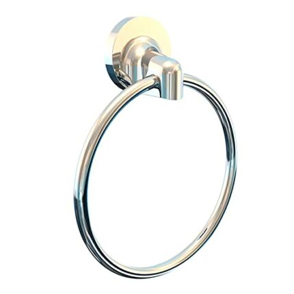 Agua Accessories Towel Ring for Hanging Towel Hanger, Towel Holder Wall Mounted for Bathroom & Kitchen Bathroom Accessories Chrome 12 Years