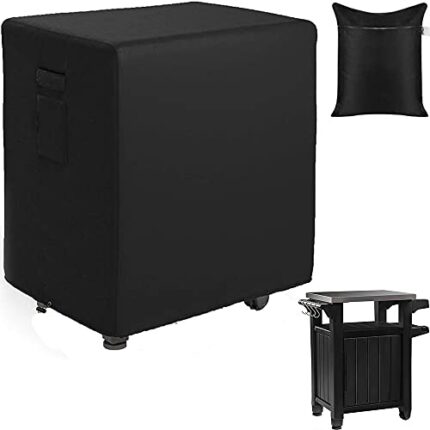 UCARE Outdoor Prep Table Cover Compatible with 35in/55in Keter Unity XL Portable Outdoor Table/ Storage Cabinet Cover Waterproof Grill Accessorie