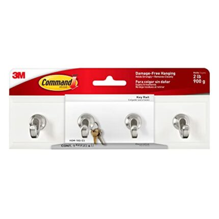 Command HOM-18Q-ES Key Rail Quartz with 1 Rail/4 Strips