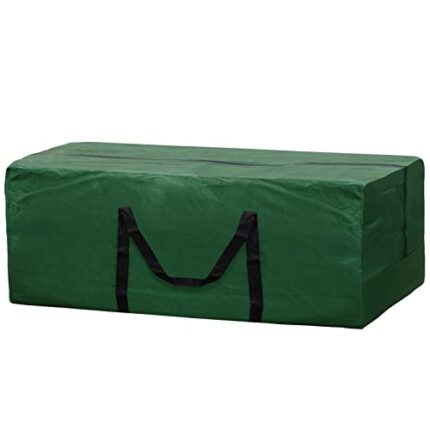 Garden Furniture Cushion Storage Bag 173x76x51cm Outdoor Cushion Storage Bag Waterproof Christmas Tree Bag Fits 9ft Tree with Handles and Zipper