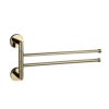 HIGOH Towel Racks, Towel Rail for Bathroom,Copper Hand Towel Holder,Swivel Towel Bar,Bathroom Folding Shelf Multi-Function Rotating Towel Holder