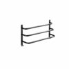 SMLJLQ Creative Black Paint Towel Rack Toilet Three-Layer Towel Bar Towel Rack Bathroom Cardinal Bathroom Towel