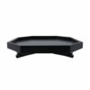 Wooden Sofa Couch Armrest Clip-On Table, Recliner Armrest Organizer Tray for Coffee/Snacks/Electronics (Black)