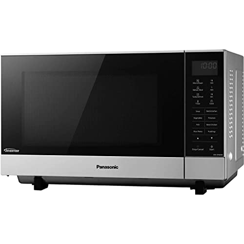 Panasonic NN-SF464MBPQ Flatbed Microwave Oven, 27 Litre, Silver