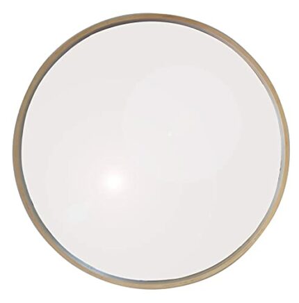 Round Wood Accent Wall Mirror/Vanity Mirror/Bathroom Mirror (Natural, 59 dia x 4.5 cm)