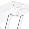 LIKENOW Furniture Acrylic Folding Tray Table, Side End Table,Clear,Modern,19x13 inch,23 inch High