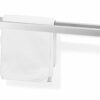 ZACK BARRA TOALLA Doble, Silver Metalic Stainless Steel