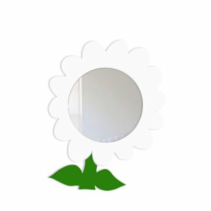 Mungai Mirrors Flower Acrylic Mirror, 30cm, 30 x 24 cm