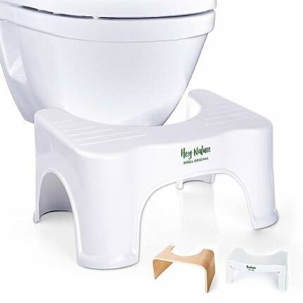 Hey Nature HOCA Original Toilet Stool, Medically Tested Poop Stool for Adults, Bathroom Stool as Remedy for Haemorrhoids, Constipation, IBS - Poo