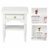 Aeun Mini Bedside Table, Furniture Toy, Wooden Bedside Table Model Furnishing Articles for Children