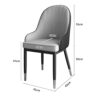 dining chair Kitchen Dining Room Furniture Chairs Faux Leather Dining Chairs Set Of 4 Water Proof PU Leather With Metal Legs Reception Chair for