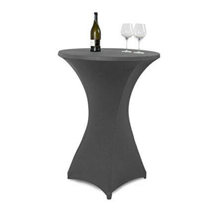 Vanage VG-9085 Stretch Cover for Bistro Tables, Grey, 70-80 cm