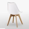 Life Interiors Lorenzo Retro Dining Chair 2-Piece Set, White