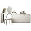 CZDYUF Dressing Table Bedroom Storage Storage Cabinet Vanity Table Corner Retractable Wood Vanity