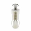 Kissral Toilet Seat Fittings and Fixtures 2pcs Toilet Lid Screws Stainless Steel Top Fixing Hinges Screws Expanding Nylon Nuts White Fixing Bolt