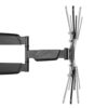ACT TV Wall Mount Swivel for 23-55 inch, Max VESA 400x400mm, TV Bracket incl. Cable Management System, Max. Load 35KG - AC8354