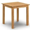 Julian Bowen Coxmoor Square Dining Table, Oak & Hastings Set of 2 Dining Chairs, Slate Linen