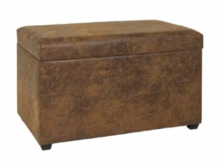 Haku-Möbel MDF Seat Chest Vintage Brown D 39 x W 58 x H 42 cm